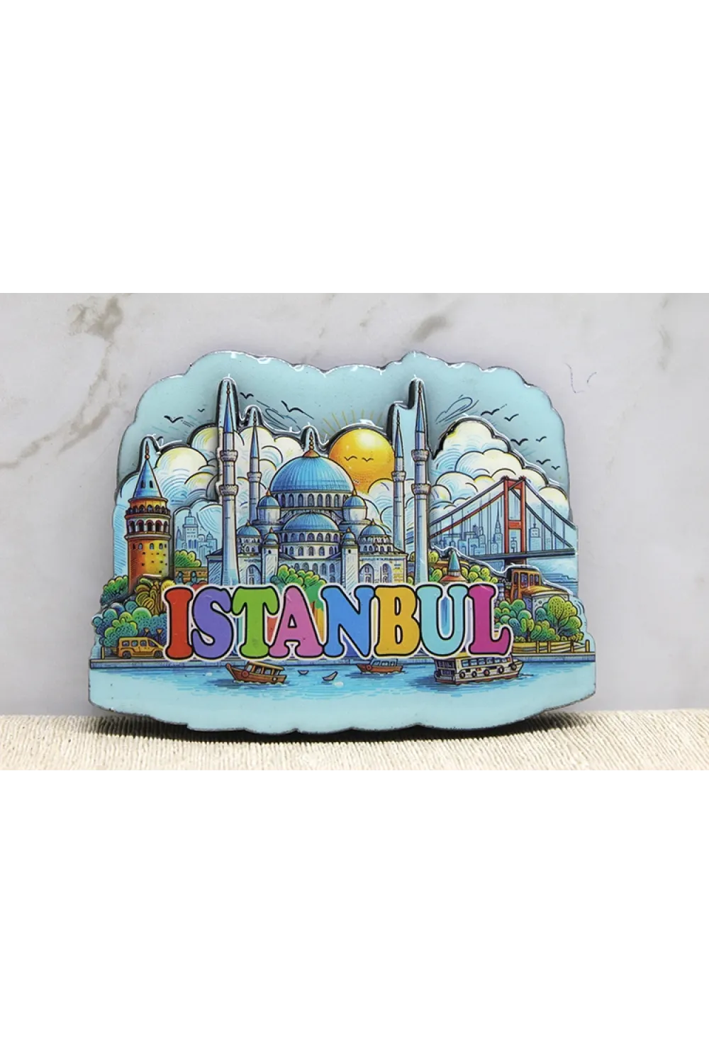 Ahşap İstanbul Temalı Magnet - (1 Adet) Seçenek 10