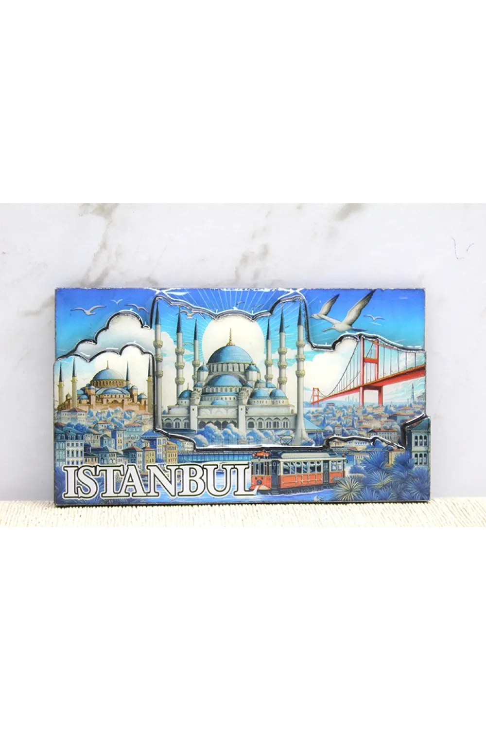 Ahşap İstanbul Temalı Magnet - (1 Adet) Seçenek 12