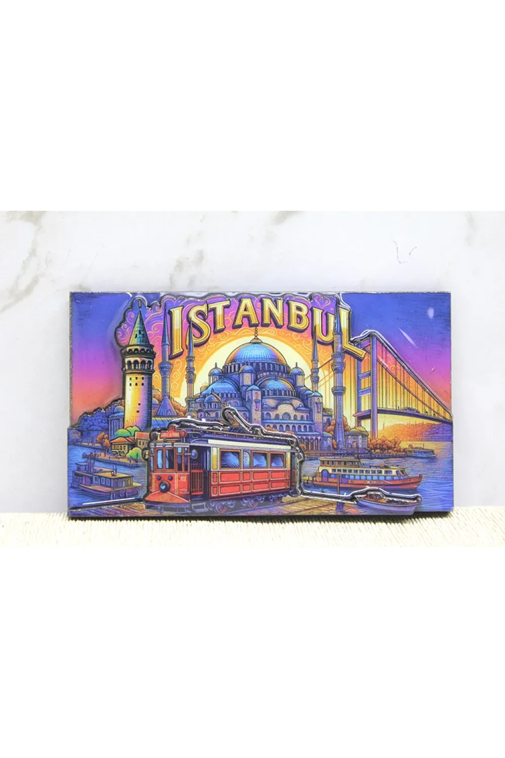 Ahşap İstanbul Temalı Magnet - (1 Adet) Seçenek 13