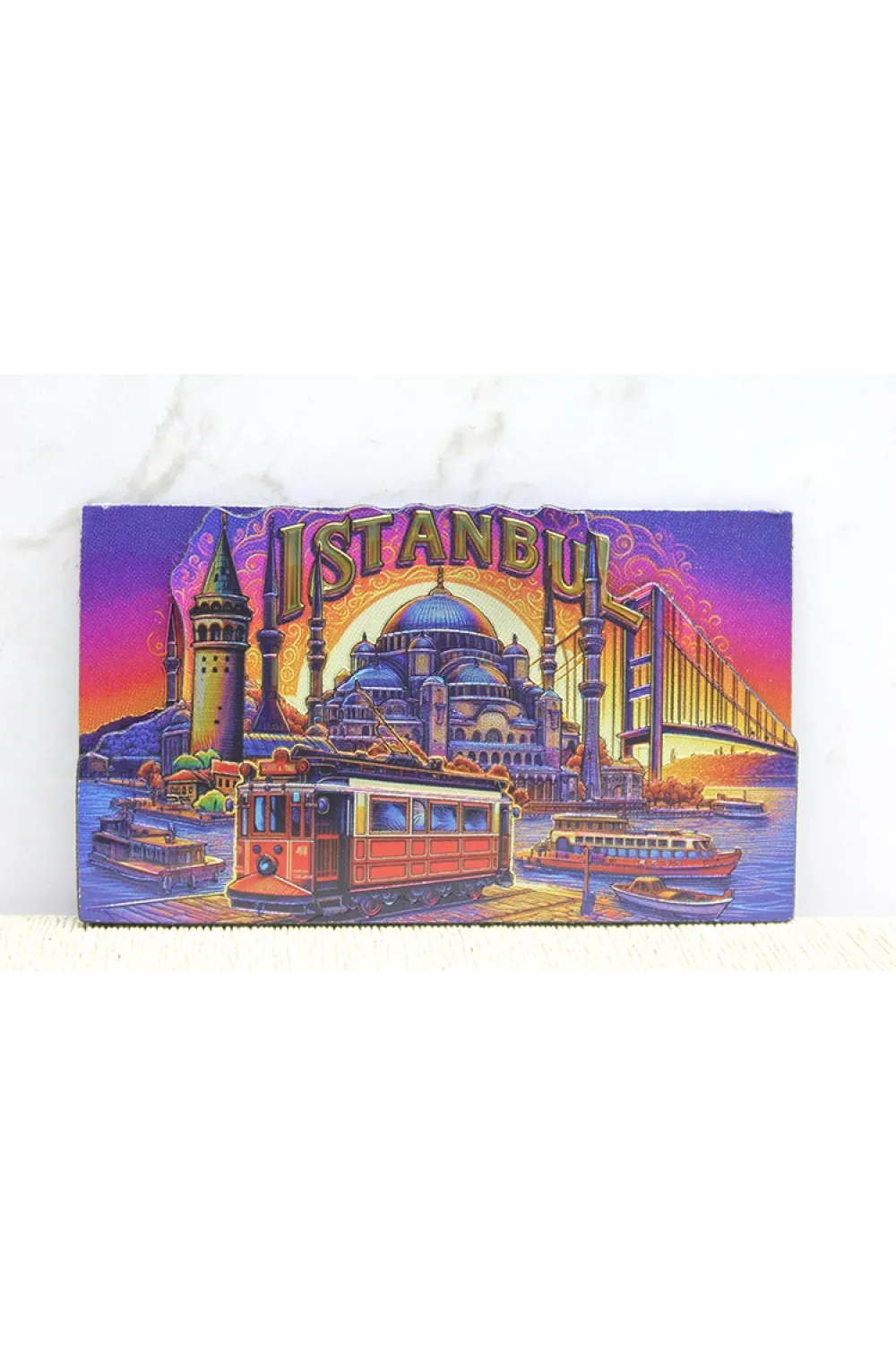 Ahşap İstanbul Temalı Magnet - (1 Adet) Seçenek 9