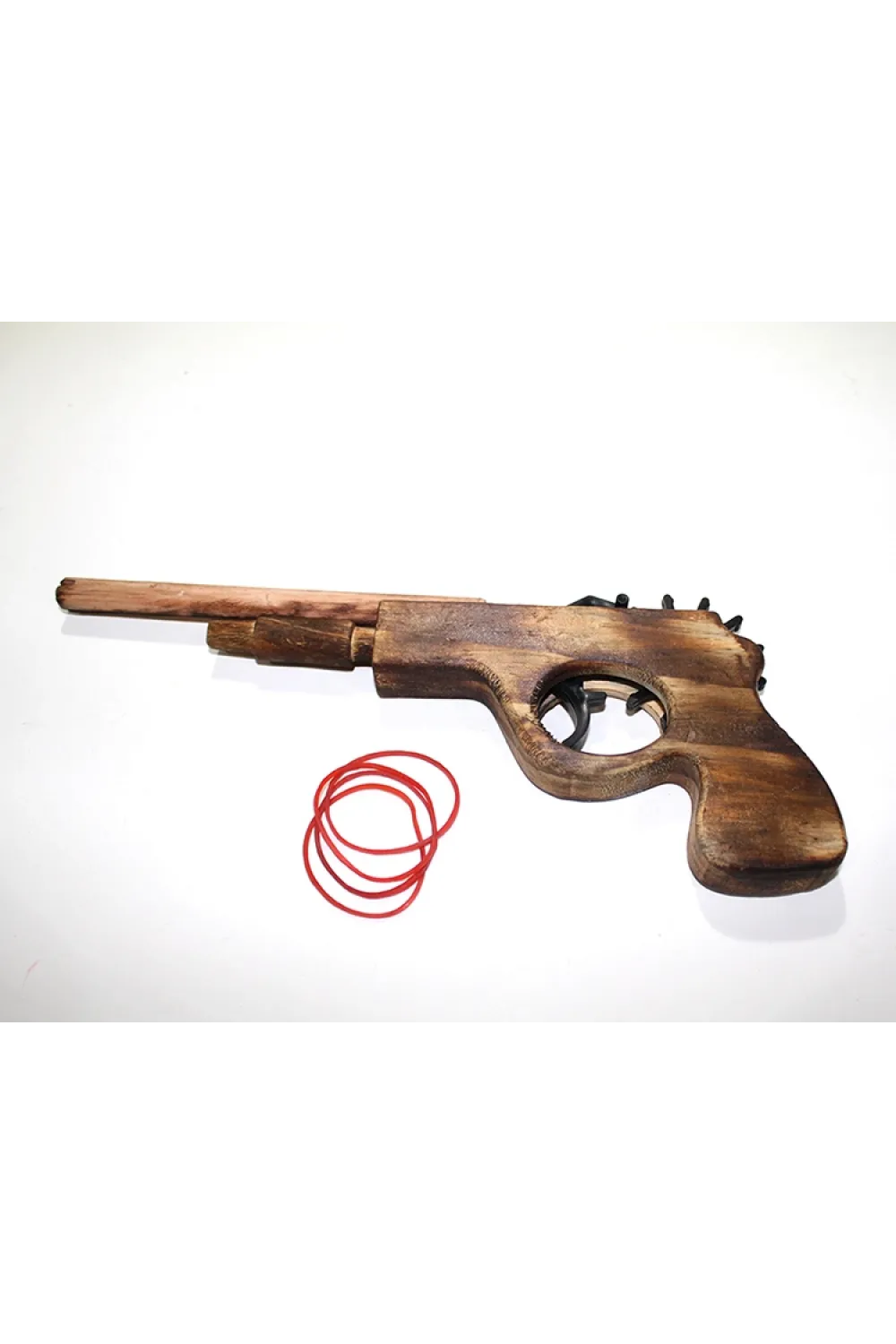Ahşap Lastik Atan Tabanca