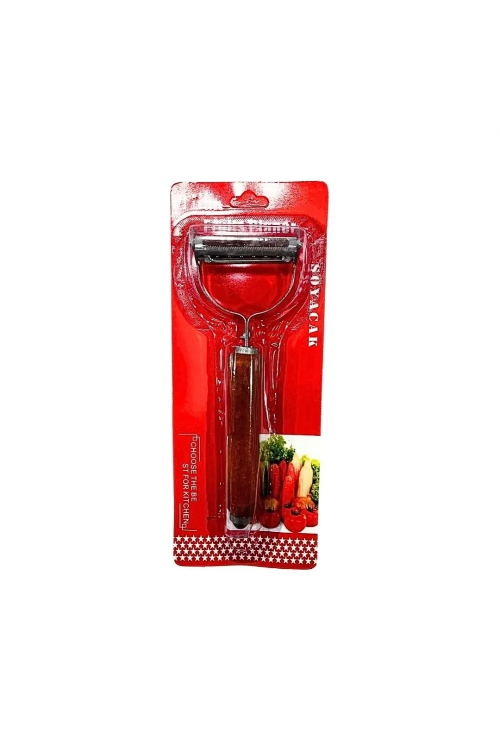 Ahşap Saplı Çift Taraflı Soyacak