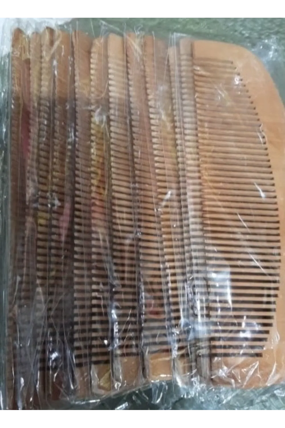 Ahşap Tarak 12li Paket Dar Dişli Oval