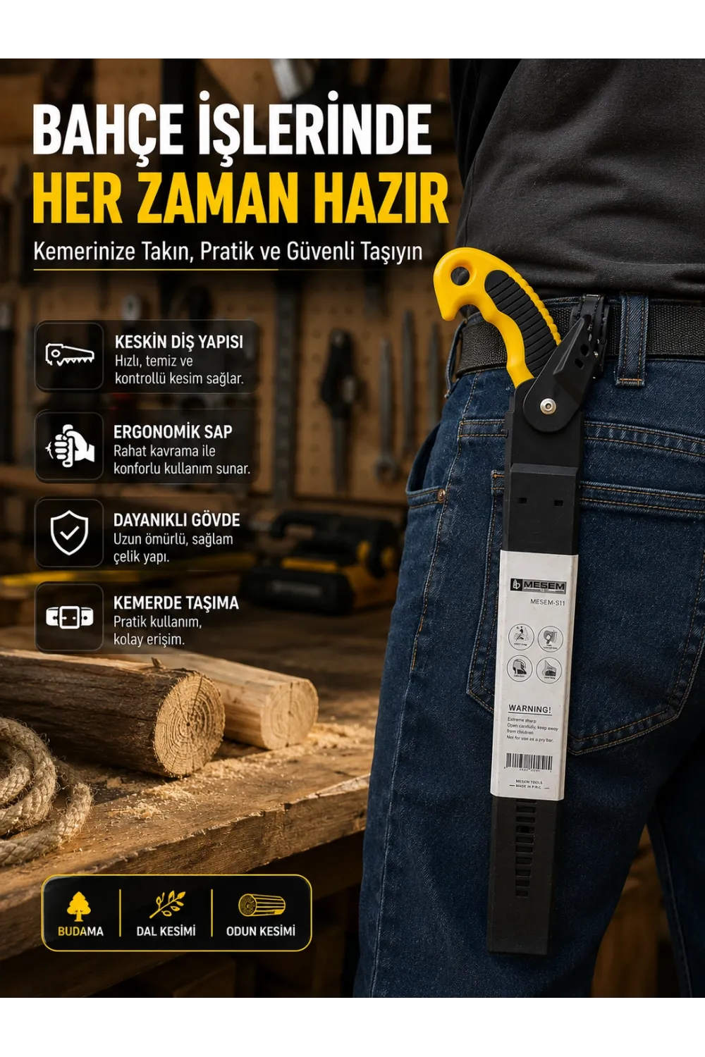 Ahşap Ve Dal Kesiminde Etkili Bahçe Bıçkısı