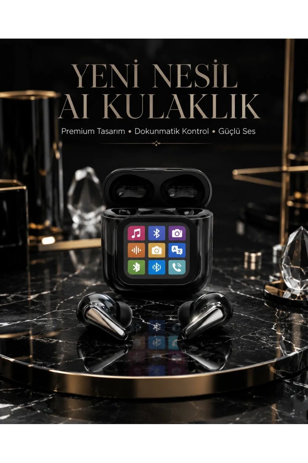 Aı Bluetooth Kulaklık Akıllı Dokunmatik Kontrol Özellikli