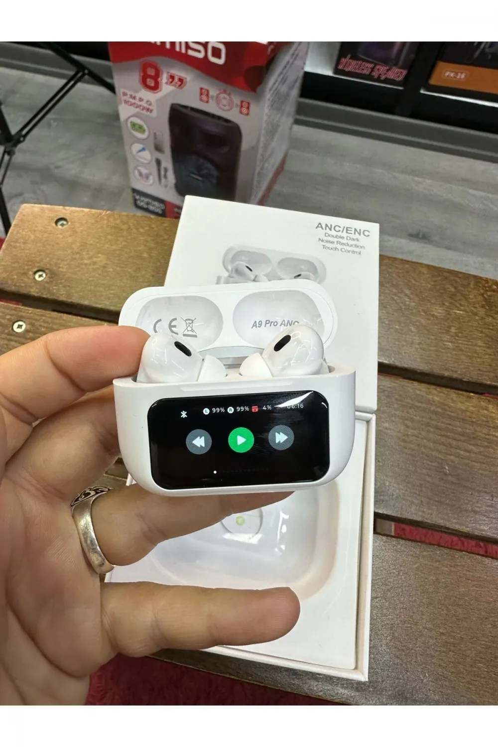 Airpods Pro2 Anc Dokunmatik Ekranlı Bluetooth Kulaklık Askı Asma