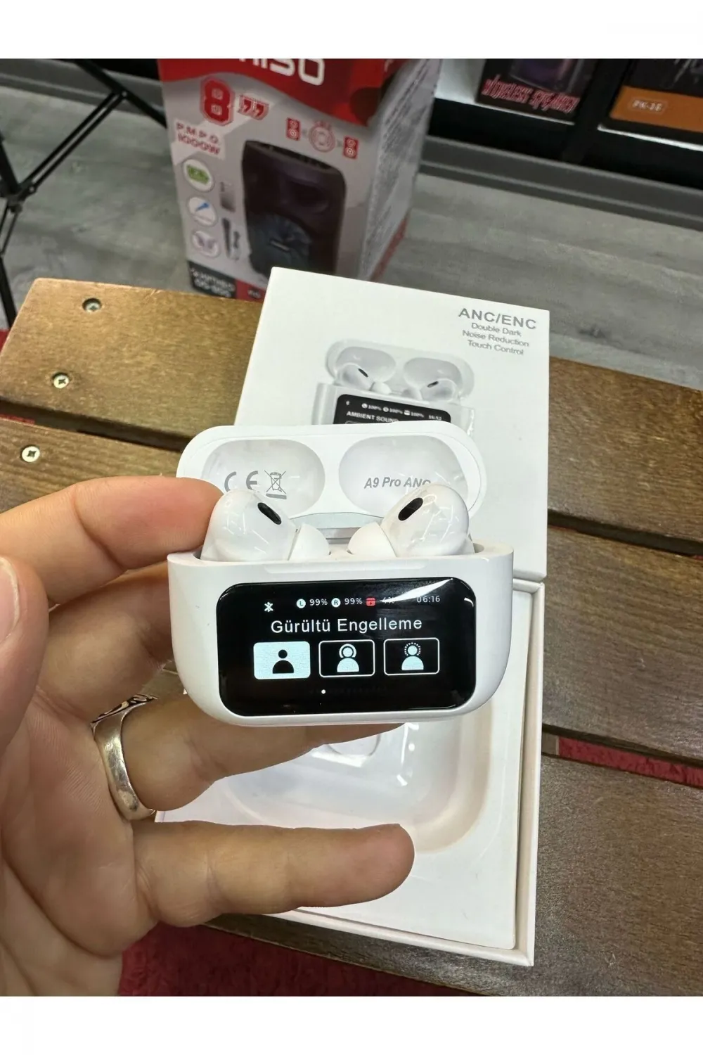 Airpods Pro2 Anc Dokunmatik Ekranlı Bluetooth Kulaklık Askı Asma
