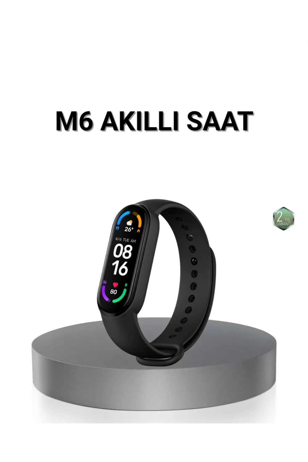 Akıllı Bileklik – Kalp Atış, Uyku Ve Adım Takibi, Ip67 Su Geçirmez