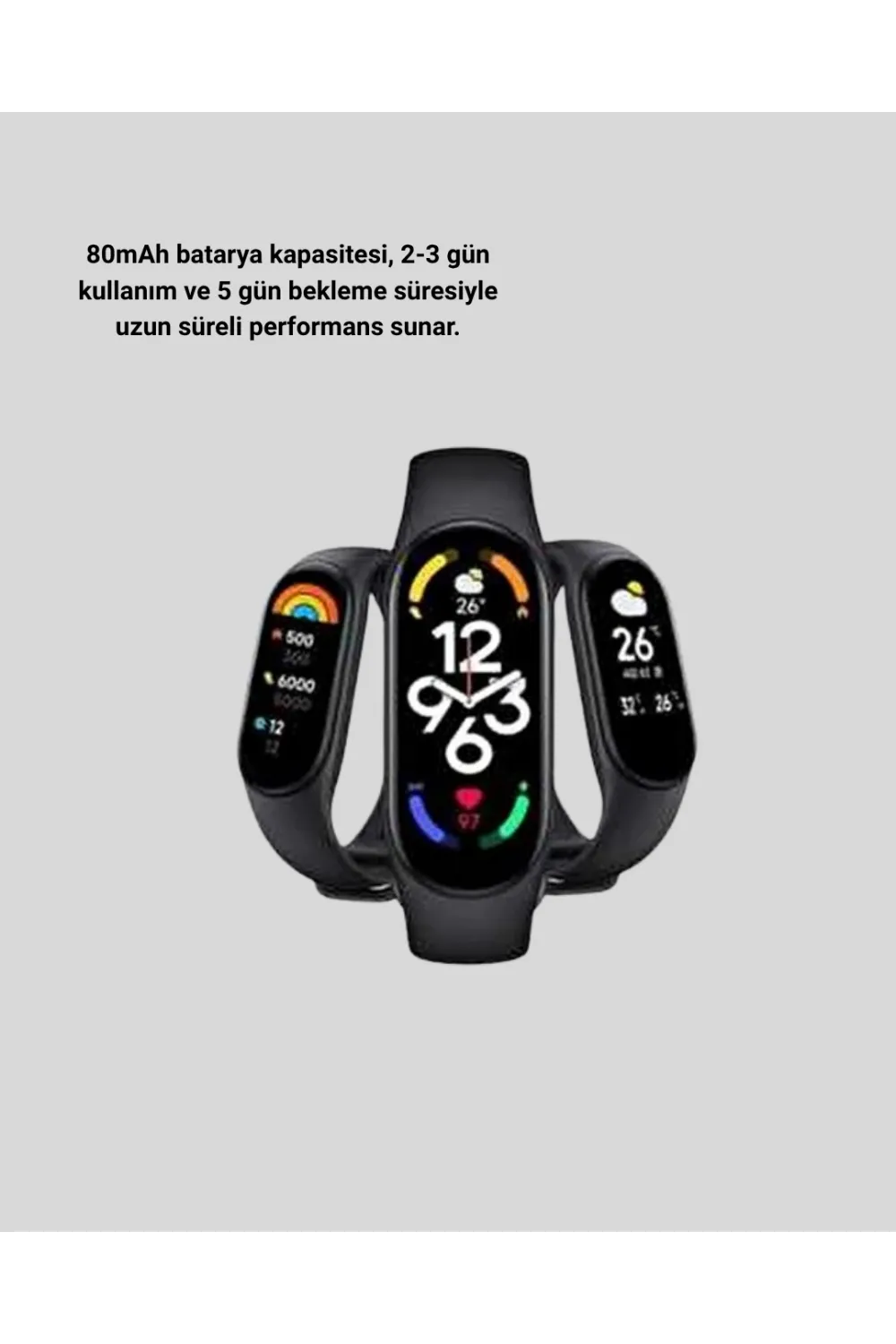 Akıllı Bileklik – Kalp Atış, Uyku Ve Adım Takibi, Ip67 Su Geçirmez
