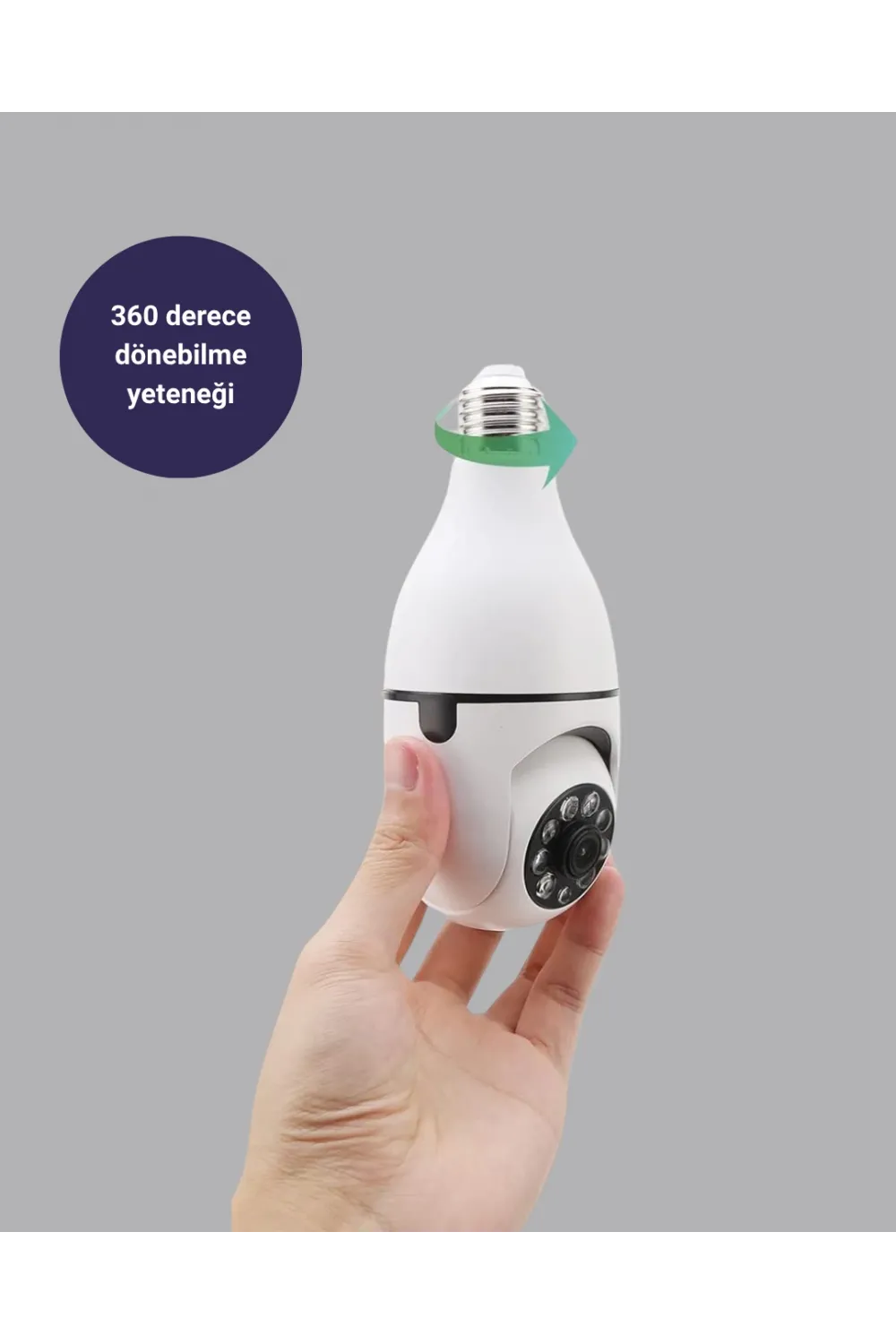 Akıllı Duy Kamera 360 Derece Dönebilir Ve Ptz Teknolojili