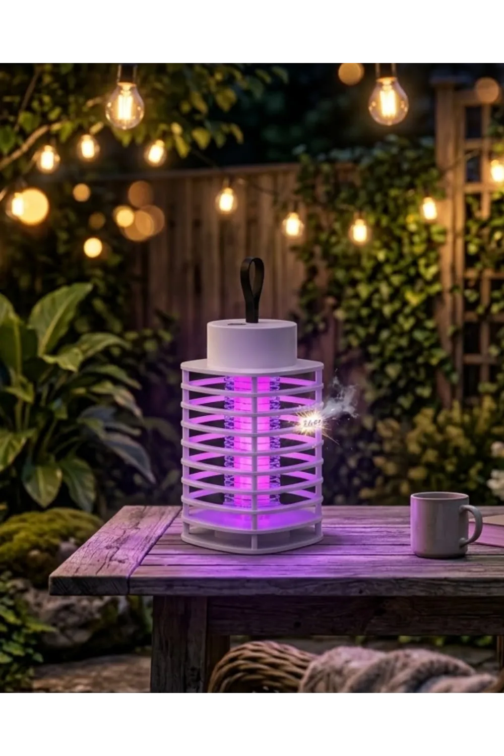 Akıllı Elektrikli Böcek Öldürücü Lamba Uv Mor Işık Sessiz Gece Kullanımı Duvara Asılabilir