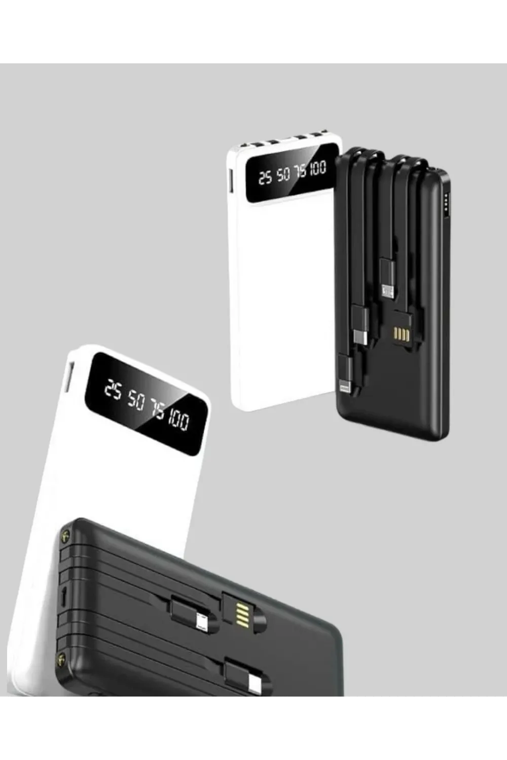 Akıllı Lcd Ekranlı 20.000mah Powerbank Pd + Usb + Type-c