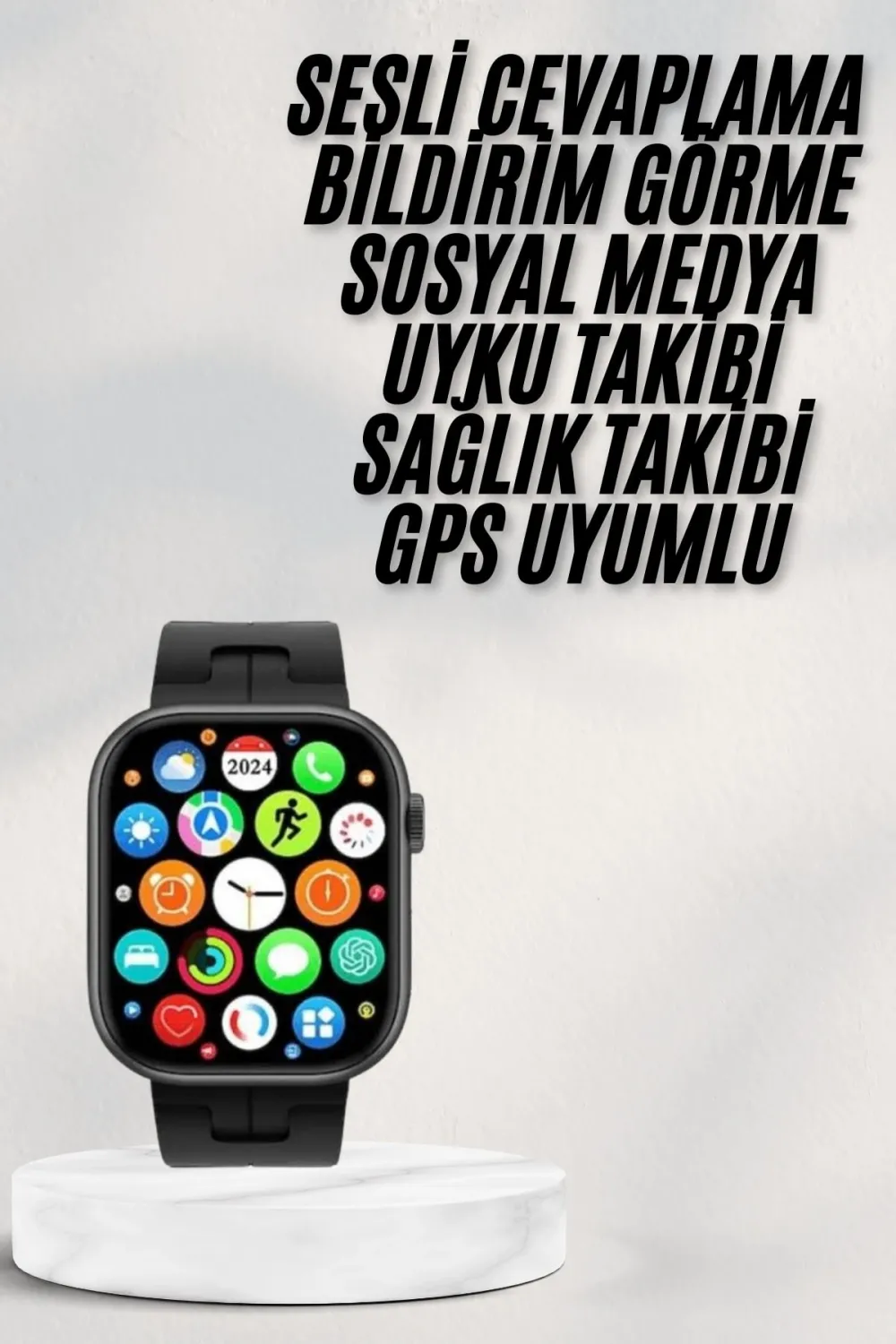 Akıllı Saat Android Ve İos Uyumlu Plastik Kordon Yeni Seri