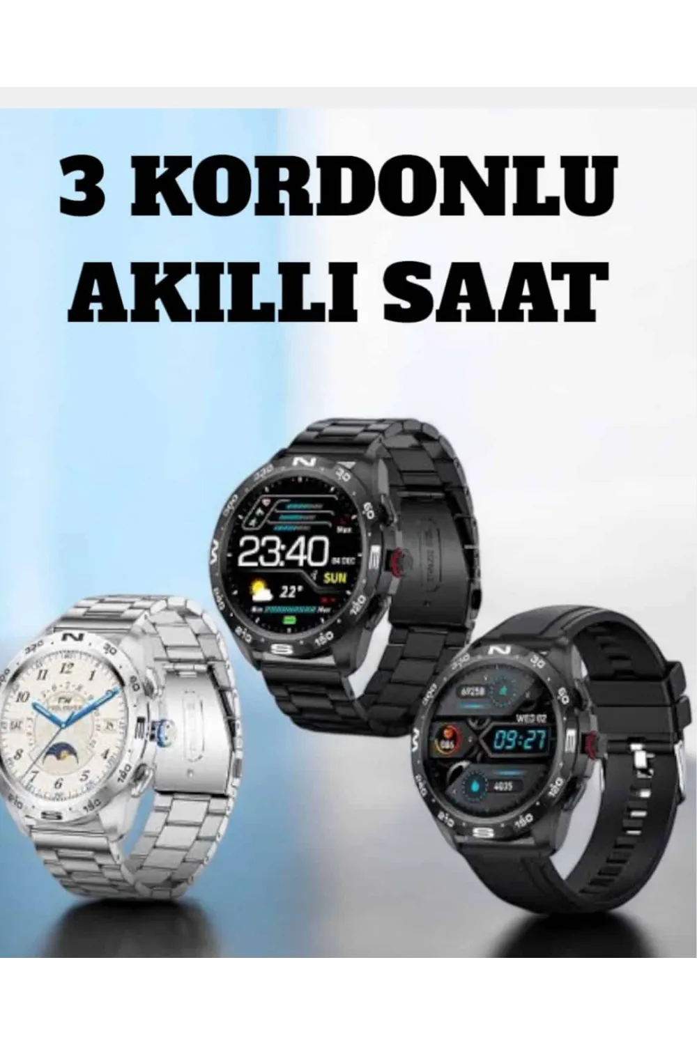 Akıllı Saat Arama Cevaplayan Titreşim Özelliğiyle Bildirim Görebilen