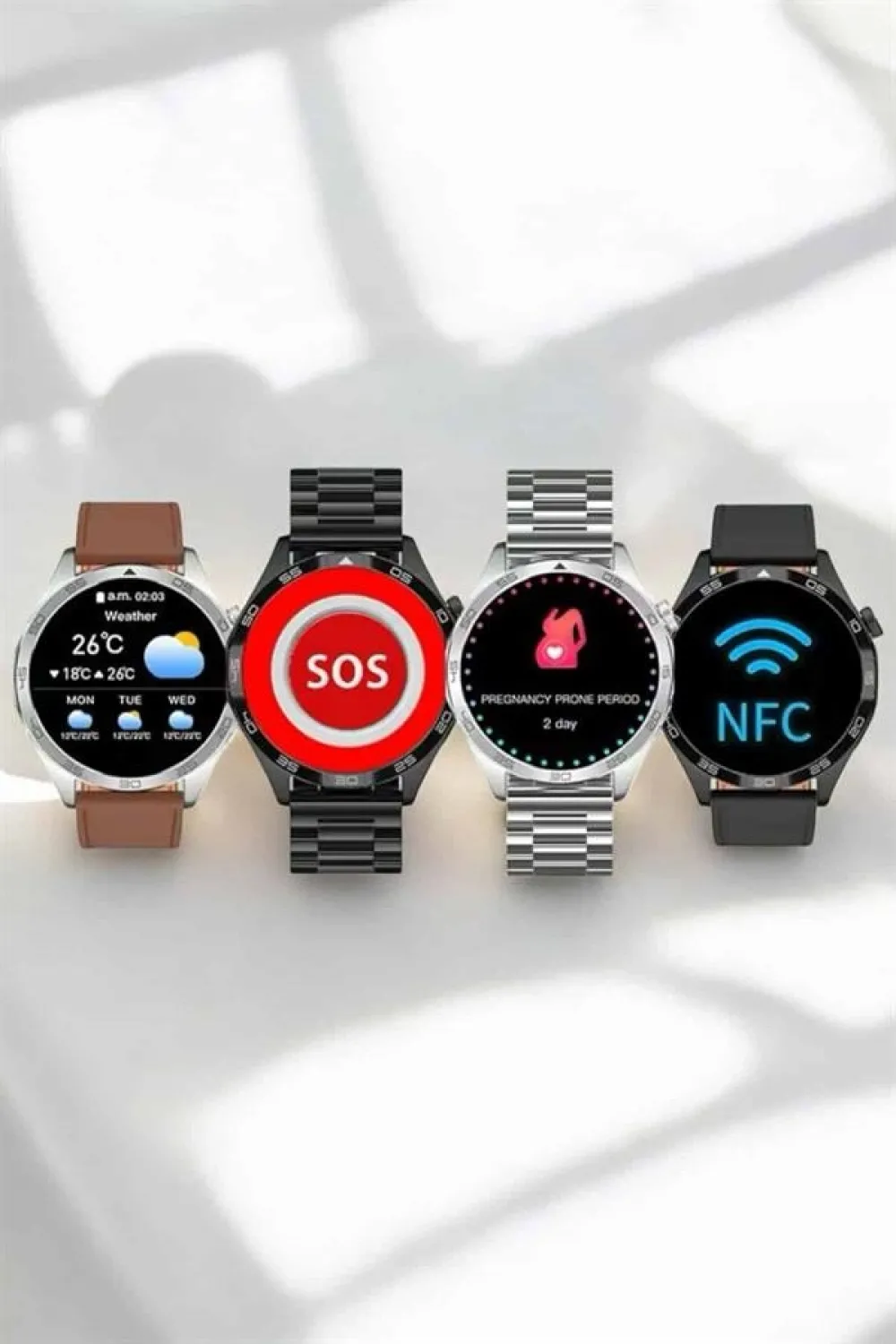 Akıllı Saat Bildirim Görme Sesli Görüşme Çoklu Kordon Gps Takibi