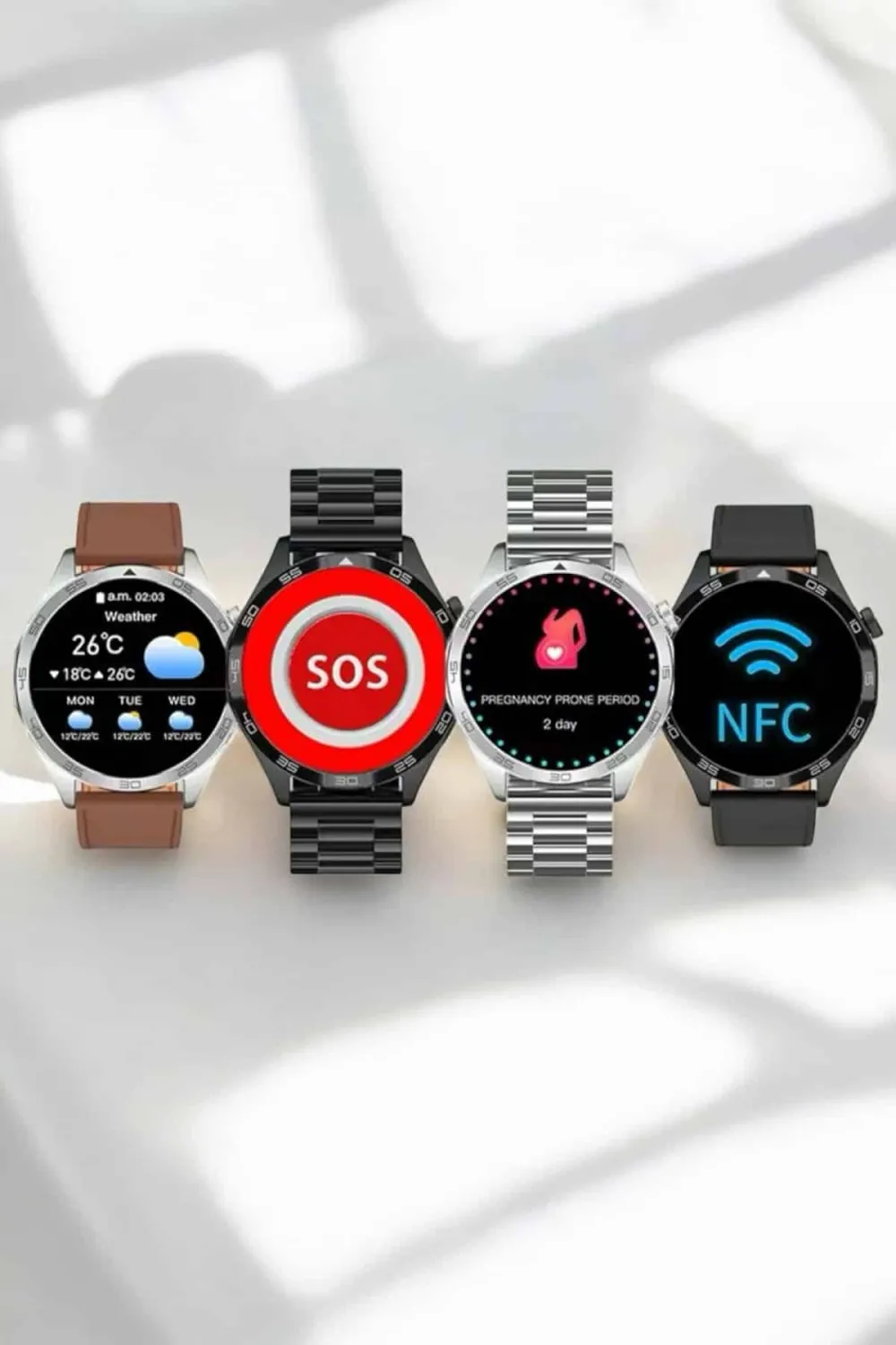 Akıllı Saat Bildirim Görme Sesli Görüşme Çoklu Kordon Gps Takibi