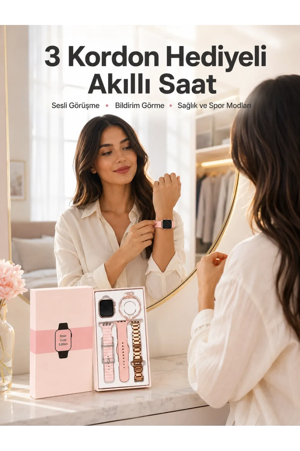 Akıllı Saat Bluetooth Bağlantılı Aksesuar Hediyeli Gps Takibi