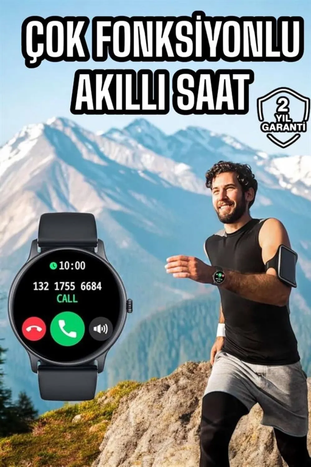 Akıllı Saat Çok Fonksiyonlu Sesli Görüşme Nfc Uyumlu Amoled Ekran