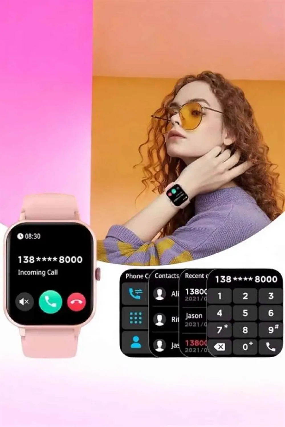 Akıllı Saat İos Ve Android İle Uyumlu Şık Ve Çok Fonksiyonlu