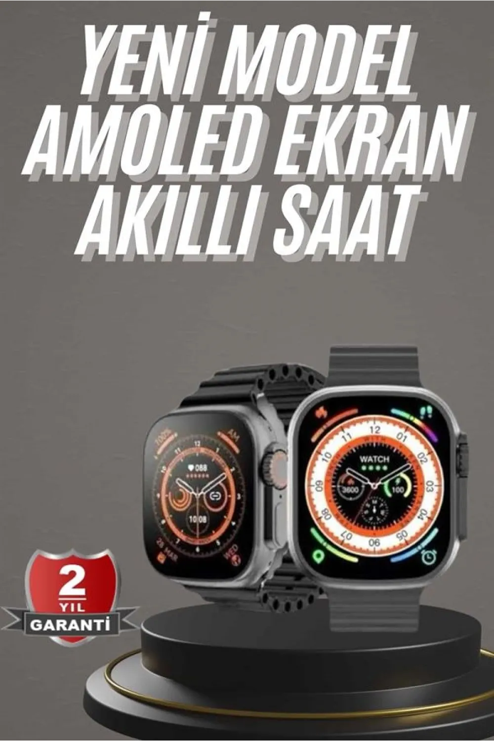 Akıllı Saat Kordon Hediyeli Güçlü Batarya Kapasiteli Titreşimli Bildirim Görme Unisex
