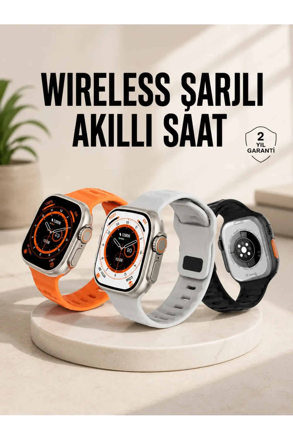 Akıllı Saat Nabız Ölçebilen Yeni Nesil Gps Ve Adımsayar Özelliği