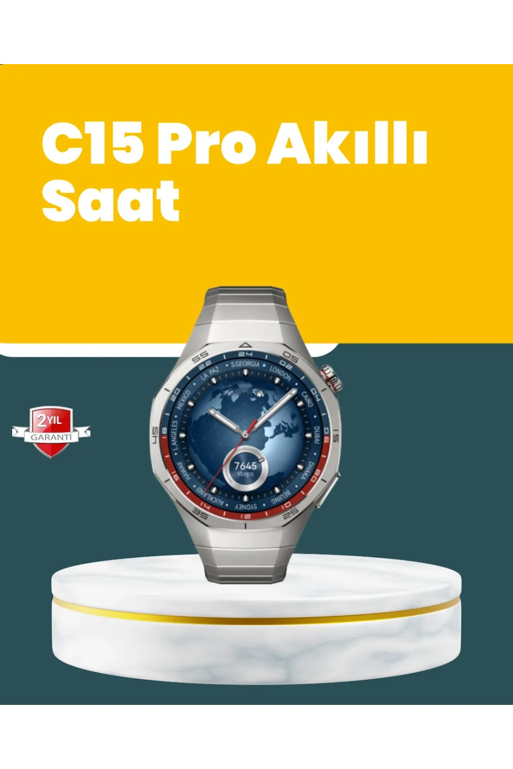 Akıllı Saat Nabız Ölçer, Adım Sayar Ve Uyku Takip Özellikli