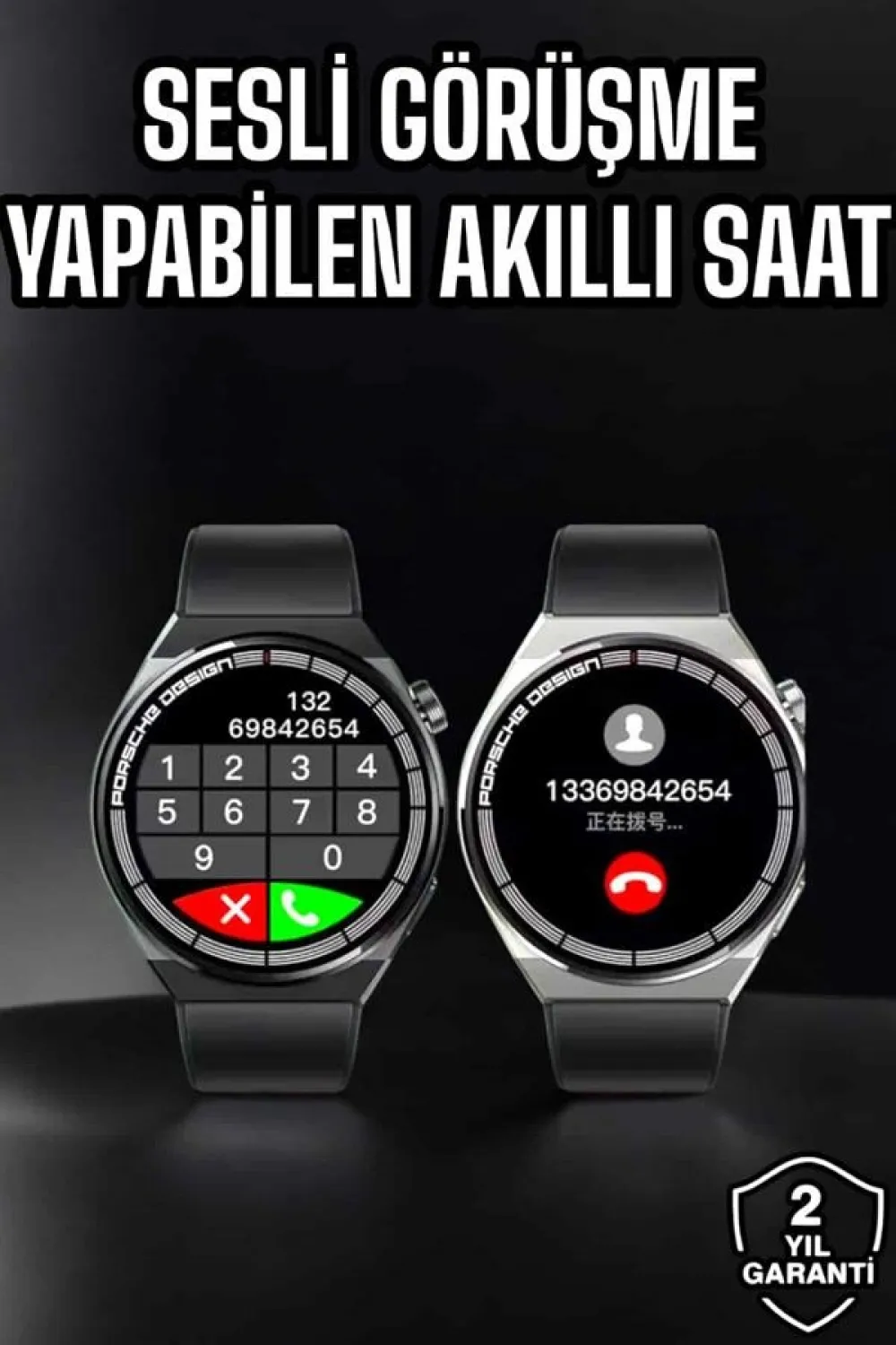 Akıllı Saat Nabız Sensörlü Bildirim Görebilen Spor Modları Gps Takibi