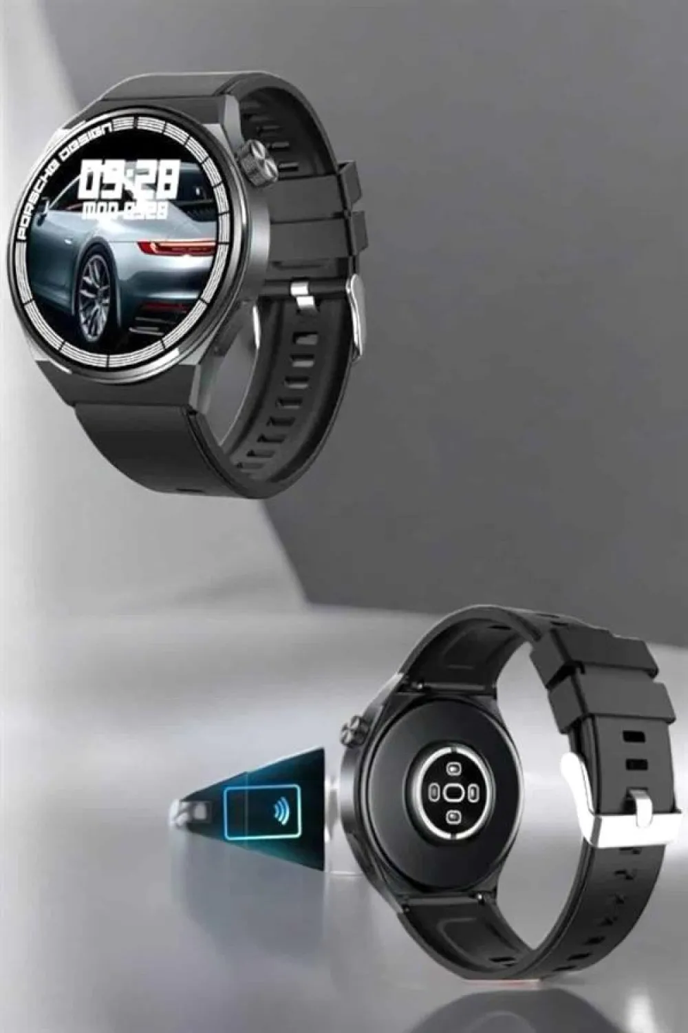 Akıllı Saat Nabız Sensörlü Bildirim Görebilen Spor Modları Gps Takibi