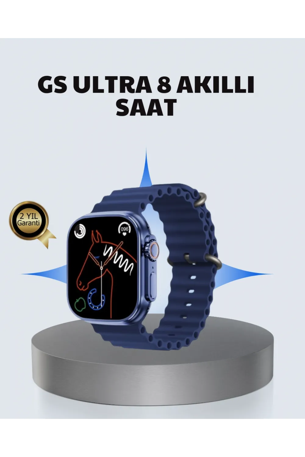 Akıllı Saat Ultra  2.05 Ips Ekran Bluetooth Aramalı Spor Modlu