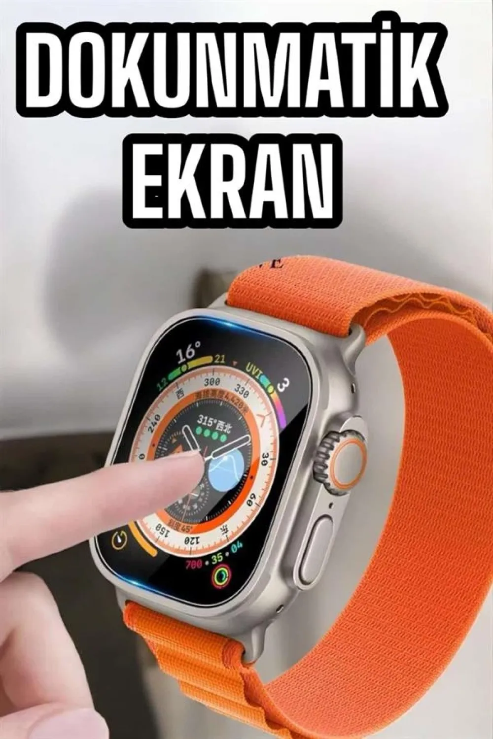 Akıllı Saat Uyku Ve Spor Takibi Yeni Nesil Bluetooth Bağlantılı Amoled Ekran