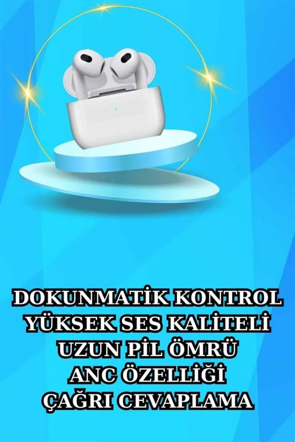 Akıllı Saat Ve Kulaklık Seti Bildirim Görme Arama Cevaplama Anc Özelliği
