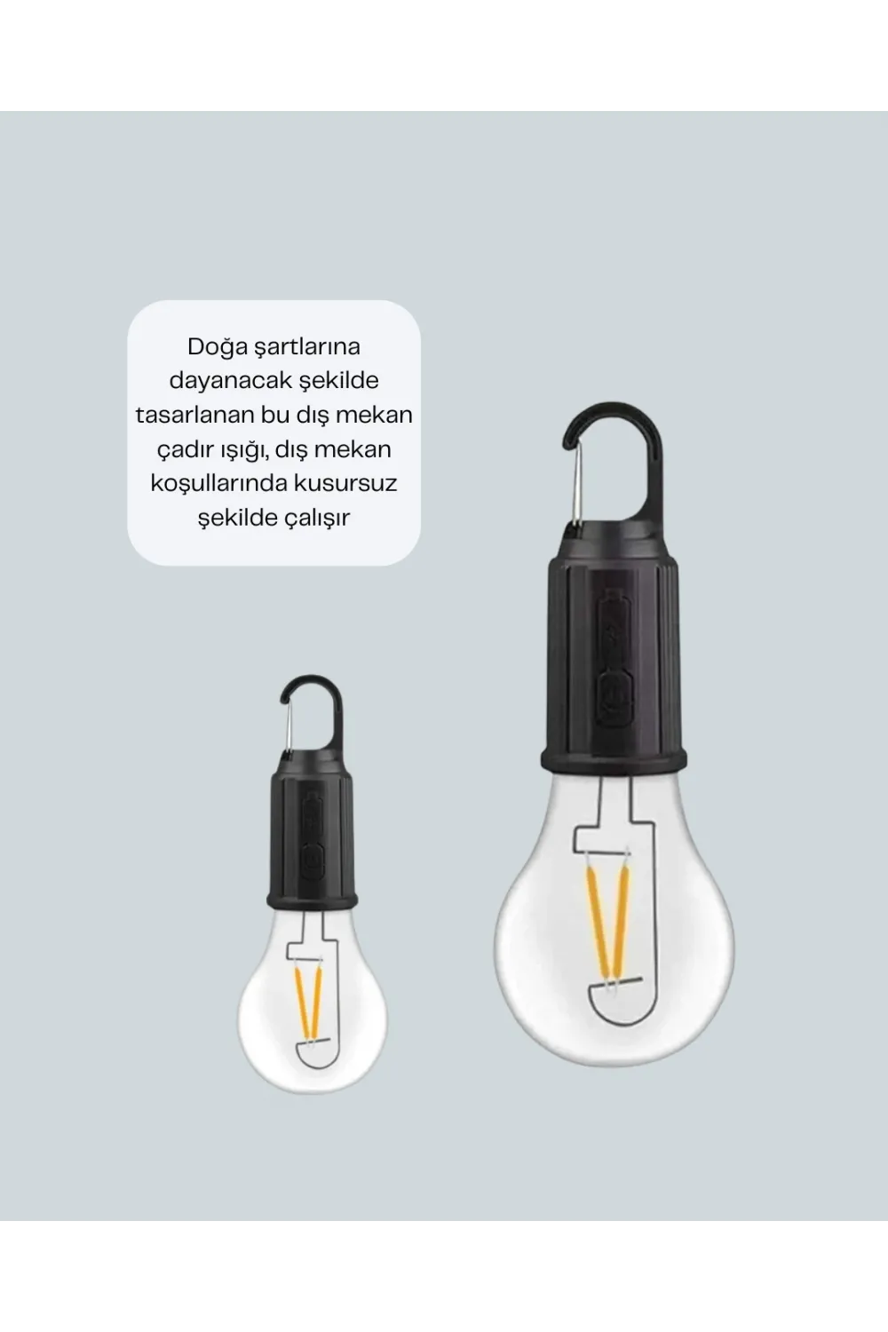 Akıllı Sensörlü USB Şarjlı Kamp Lambası