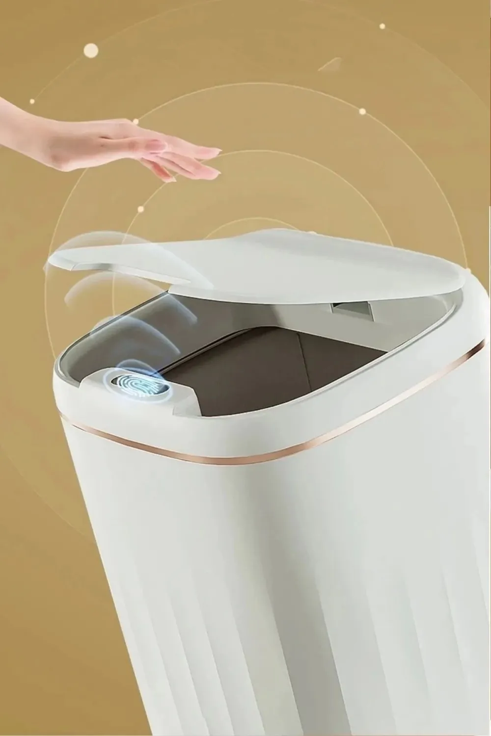 Akıllı Teknolojik Çöp Kutusu Uv Işıklı Otomatik Aç Kapat Sensörlü Mutfak Banyo Ev 20l