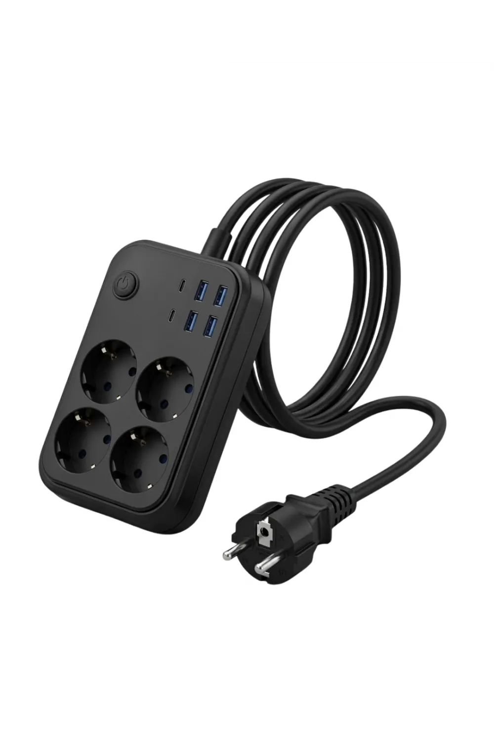 Akım Korumalı Çoklu Priz 4 Usb 2 Type C 4 Priz Güvenli Ve Hızlı Şarj