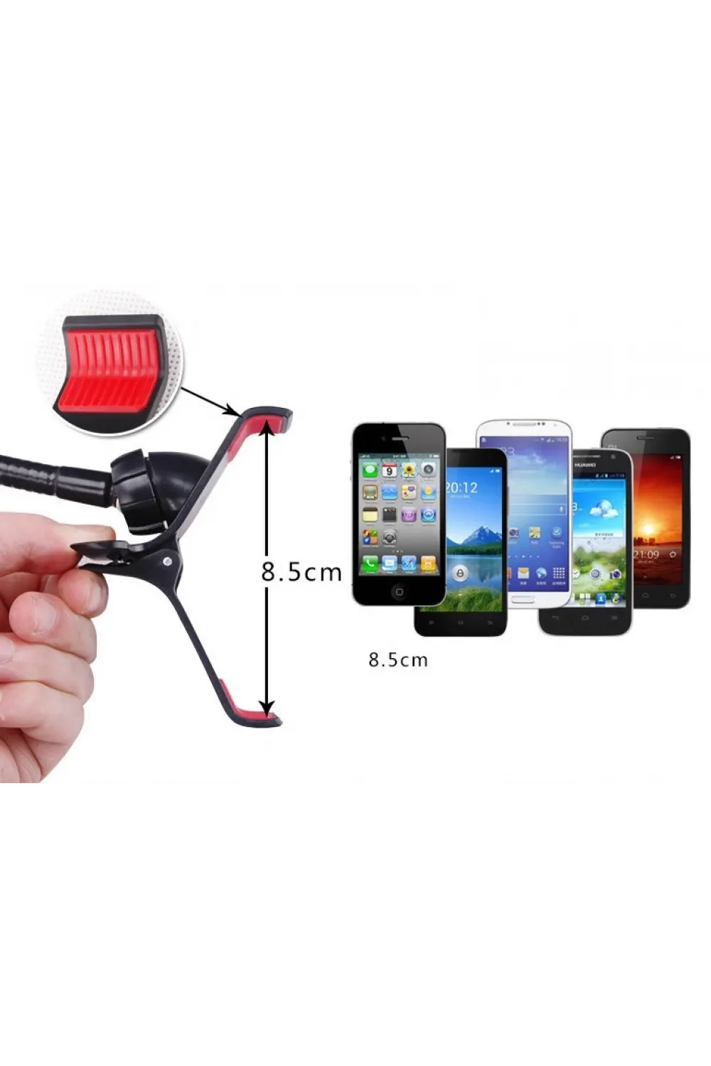 Akrobat Telefon Tutucu Oynar Başlıklı (siyah)