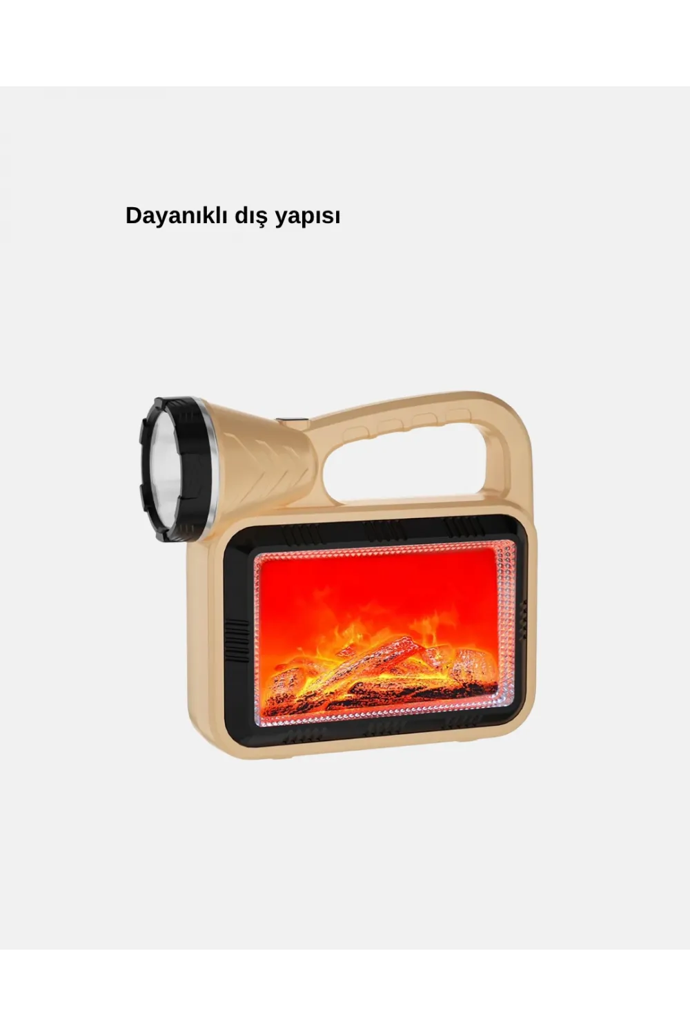 Alev Efektli Solar Lamba Cob Işıklı Taşınabilir Bahçe Kamp Aydınlatma