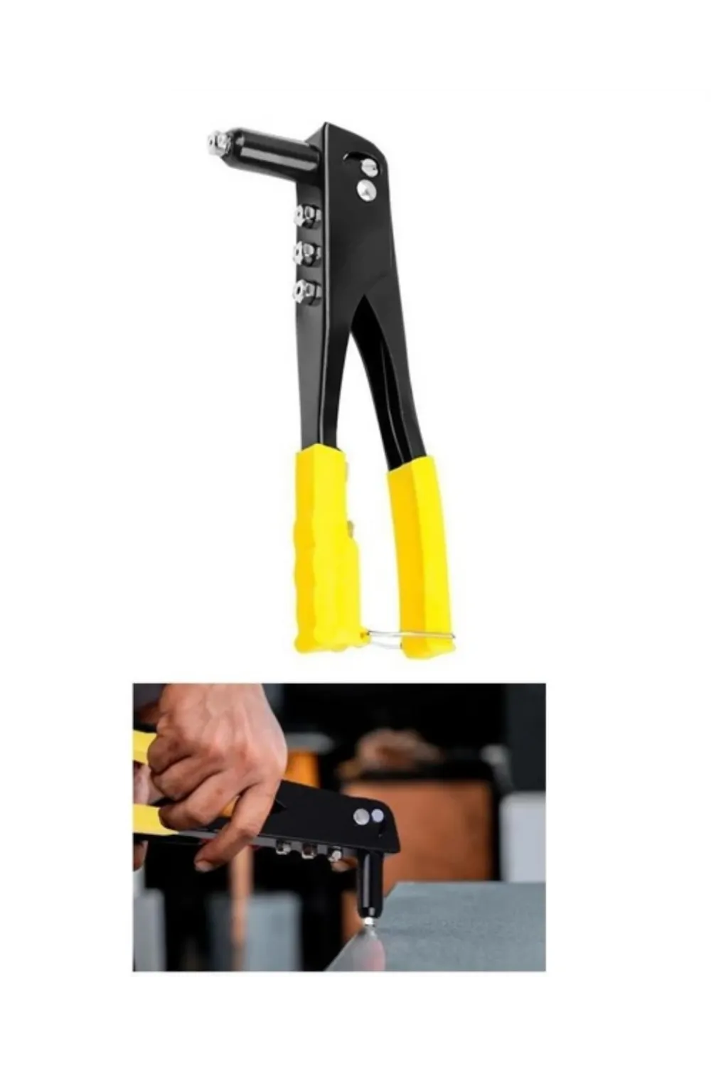 Alüminyum Gövdeli Perçin Tabancası Değiştirilebilir Uçlu El Perçin Pensesi