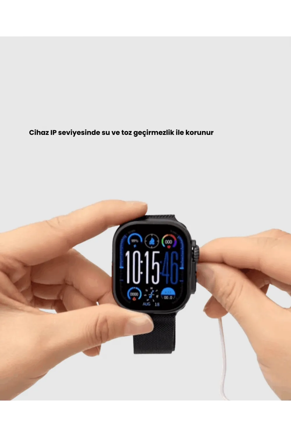 Amoled Akıllı Saat Bluetooth Arama Su Geçirmez Yeni Nesil