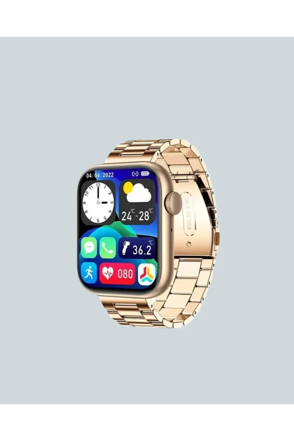 Amoled Ekranlı Türkçe Menülü Akıllı Saat Bluetooth Görüşmeli