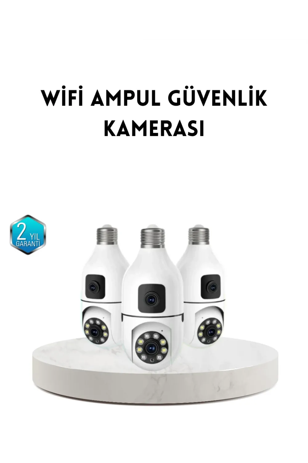 Ampul Tipi Wifi Kamera 2mp Lensli Full Hd Görüntü Ve Akıllı Hareket Algılama