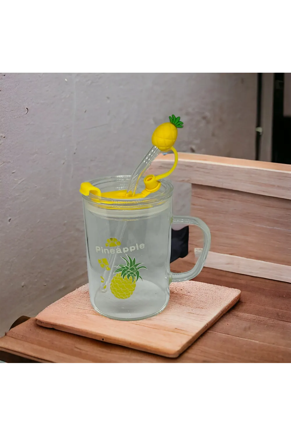 Ananas Tasarımlı Kupa Bardak