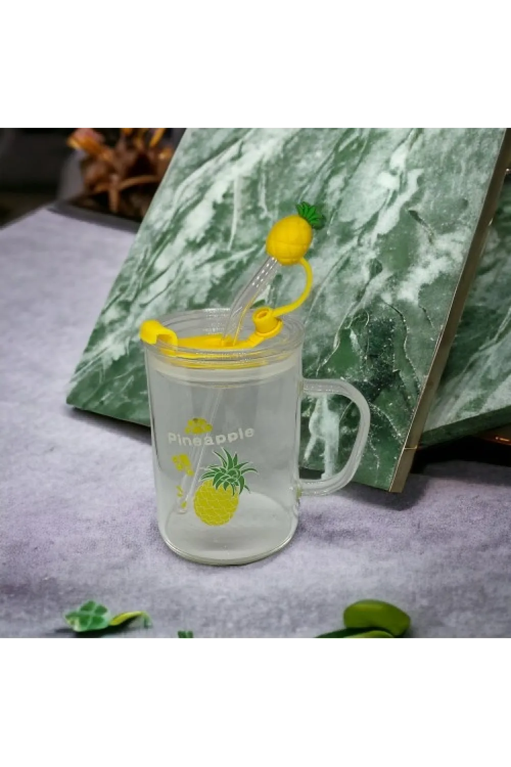 Ananas Tasarımlı Kupa Bardak