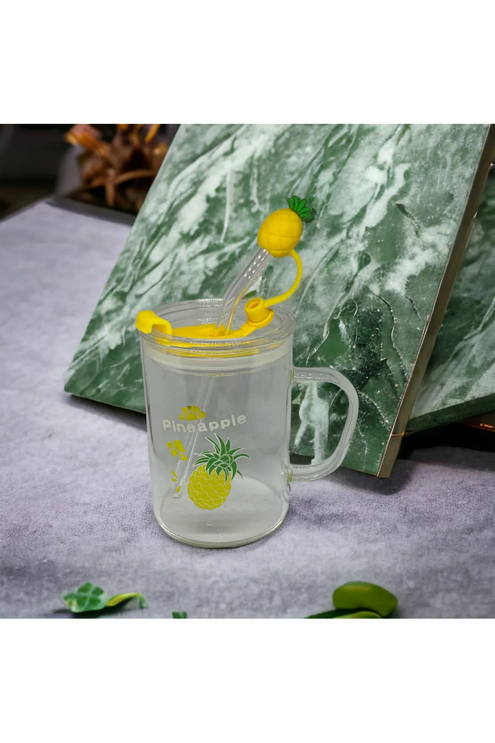 Ananas Tasarımlı Kupa Bardak