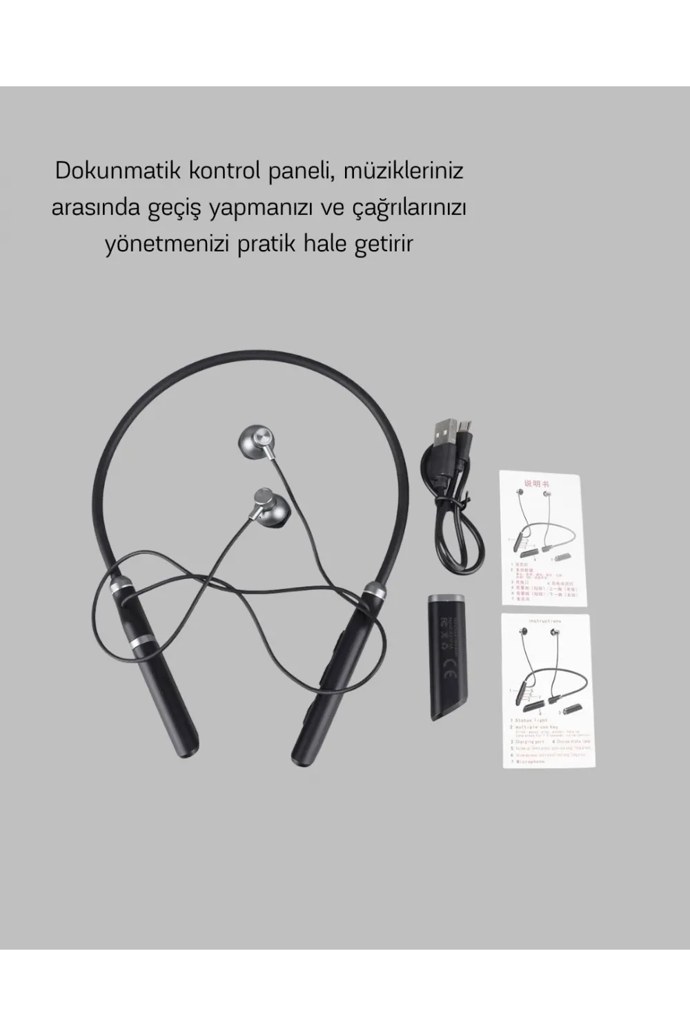 Anc Özellikli Kablosuz Bluetooth Kulaklık – Gürültü Engelleme, Eller Serbest Arama