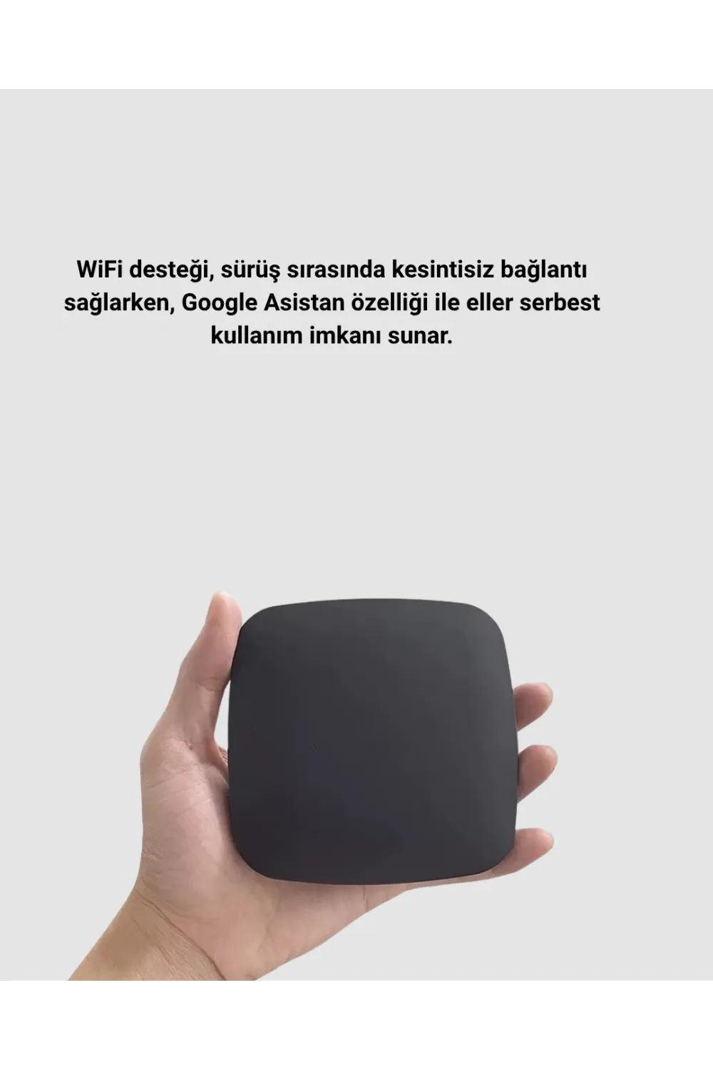 Android Auto Kablosuz Dönüştürücü Hızlı Eşleşme Ve Sesli Asistan Destekli