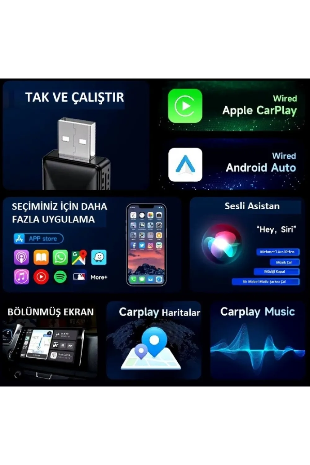 Android Car Play Adaptör