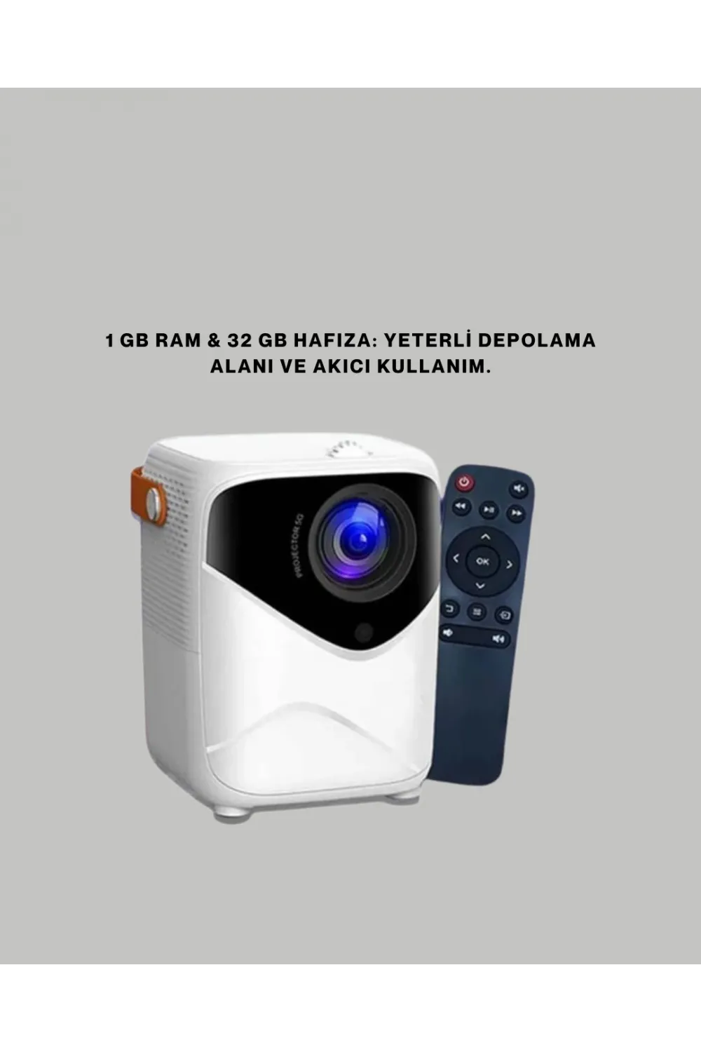 Android Sistemli Mini Projektör – Uygulama Destekli Akıllı Kullanım