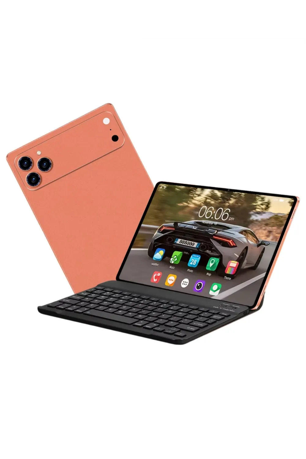 Android Tablet Klavyeli Set Stylus Kalem Kılıf Cam Dahil