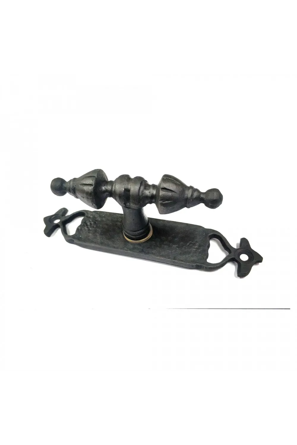 Antika Tarz Dekoratif Pirinç Burma Pencere Kolu - 152x32 Mm, Oksit