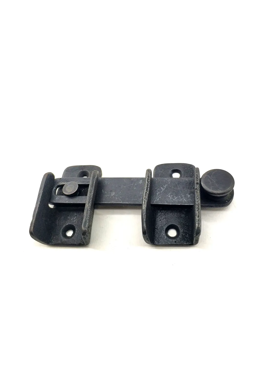 Antika Tarz Dekoratif Pirinç Kapı Mandalı - 57x115 mm, Oksit